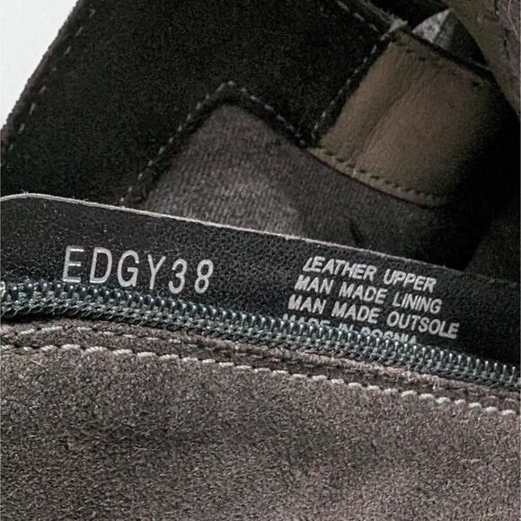 Miz Mooz Edgy Shoe Ankle Boots Buckle Brown Size 38 - Picture 7 of 7